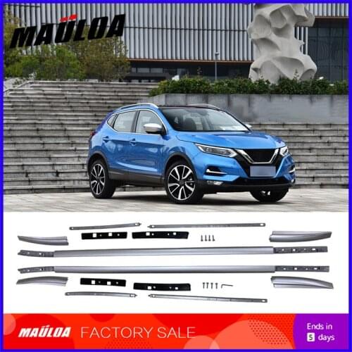 High quality Aluminium alloy screw install side rail bar roof rack for Qashqai 2019