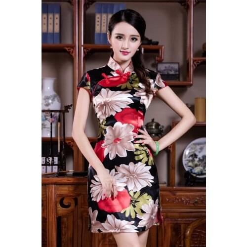 Shanghai Story 2019 Vintage Qipao Dress Cheongsam Oriental Dress Chinese Traditional Clothing for Women