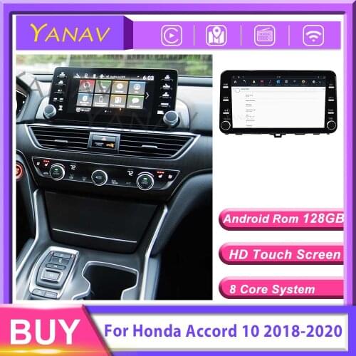 128G MAX-PAD Android10 Car radio Multimedia Player streaming media For Honda Accord 10 2018+ Navigation Auto video DVD Head unit