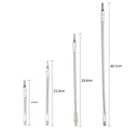 150mm/200mm/300mm Metal Universal Charging Electric Drill Flexible Shaft 300 Degree Bending Shaft Power Tool Accessories