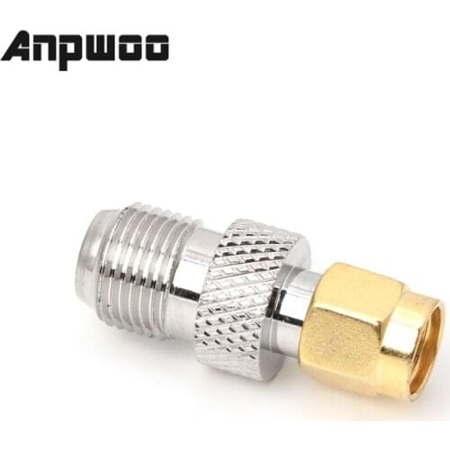 ANPWOO F Type Female Jack to SMA Female Socket Straight RF Coax Adapter F to SMA Plug