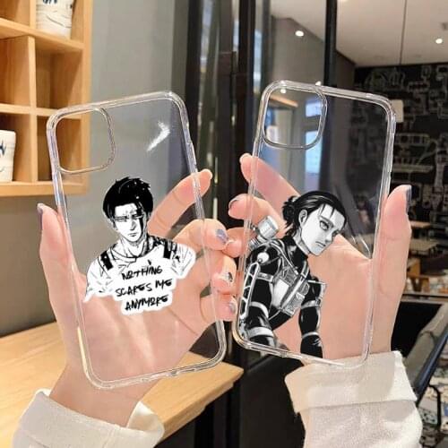 Armin Arlert Attack on Titan Phone Case Transparent soft For iphone 5 5s 5c se 6 6s 7 8 11 12 plus mini x xs xr pro max