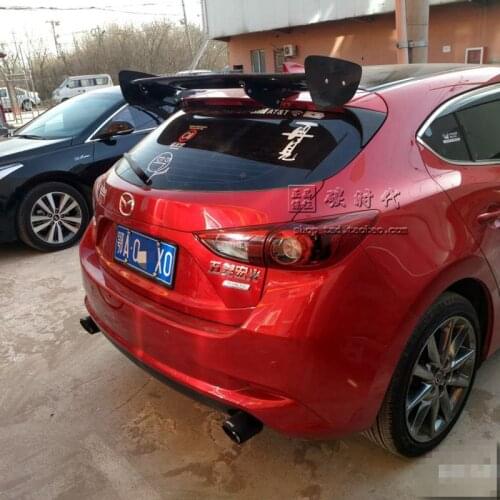 Axela Carbon Fiber Car Rear Wing Spoiler for Mazda 3 Axela Hatchback 2014 2015 2016 2017
