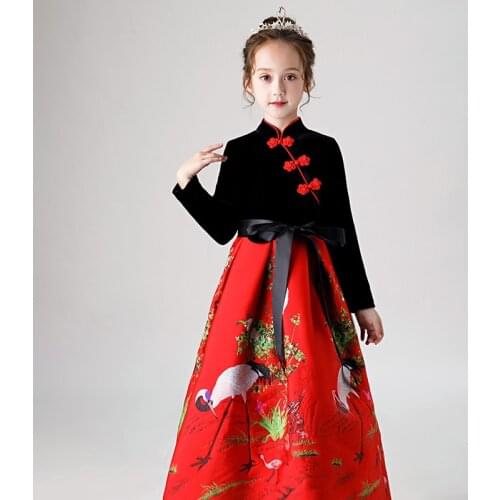 Kids Bridesmaid Girls Dress For Wedding and Party Dresses Evening Christmas Girl long Costume Princess Children Fancy Dress