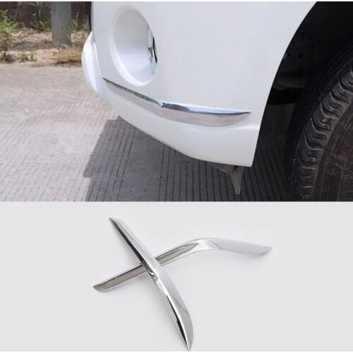 ABS Plastic Chrome Front Bumper Guard Trim Cover For Toyota Land Cruiser Prado LC150 FJ150 Accessories 2014 2015 2016 2017