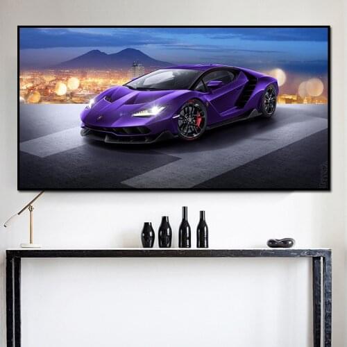 Sport Car Canvas Paintings Super Car Posters HD Print Modern Wall Art Pictures for Gamer Room Boy Room Bedroom Home Decor