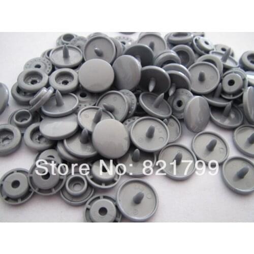 Free shipping 20 sets KAM B13 Metallic Medium Silver color snap button for sewing baby color plastic fastener snap button