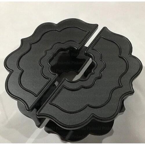 Cloud shape red antique copper color glass door handle, wooden door caving handle