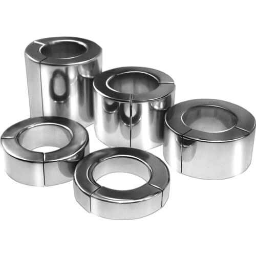 Metal Stainless Steel Scrotum Bound Maker Magnet Penis Delay Pendant Ring Adult Sex Toy