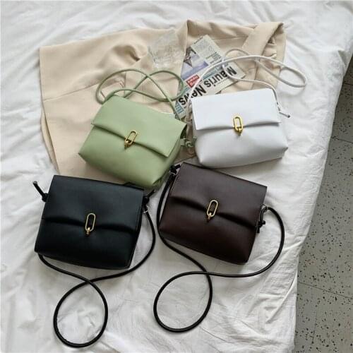 Fashion Trend Crossbody Bags for Women Solid Color Flap Shoulder Bag Designer Handbags and Purses Small Women Messenger Bags
