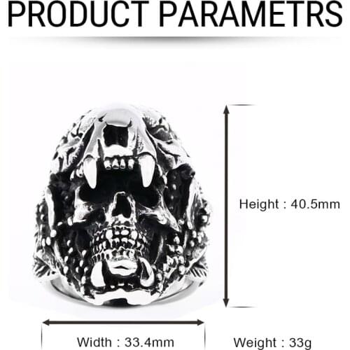 Beier 316L Stainless Steel Viking Vintage Indian Jaguar Warrior Skull fashion Amulet for men scandinavian biker jewelry LR695