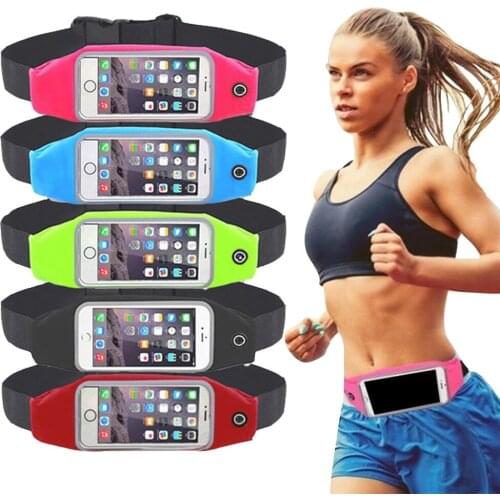 New Outdoor Running Waist Bag Waterproof Mobile Phone Holder Jogging Telephone Belt Belly Bag Gym Fitness Bag Sport Accessories