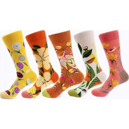 2021 New Fashion Color Womens Socks Medium Tube Series Trendy Socks ins Personality Couple Long Socks For Women 1 Pairs