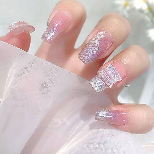CHUNYOU New Arrival Dress Designer 5pcs/Set Nail Art Resin Plastic Stickers Nails Decorations Crystal Manicure Diamond Charms