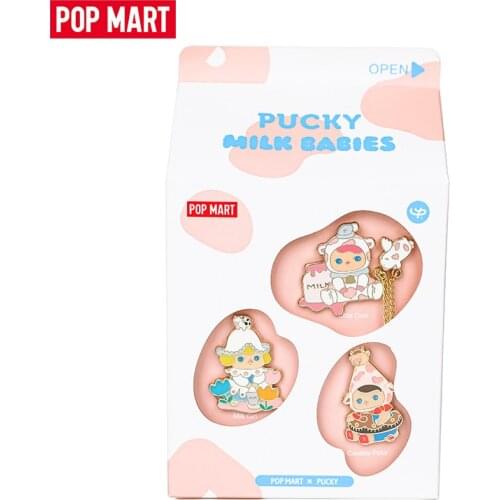 POP MART Limited Edition Pucky Milk Babies Metal Badge Series Free Shipping