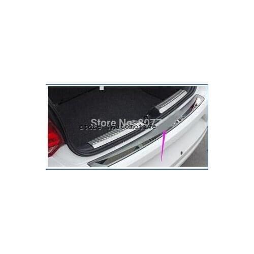 Stainless Steel Outside Rear Bumper Protector Sill Trunk Tread Plate Trim for Volkswagen Vw POLO 2011 2012 2013 2014