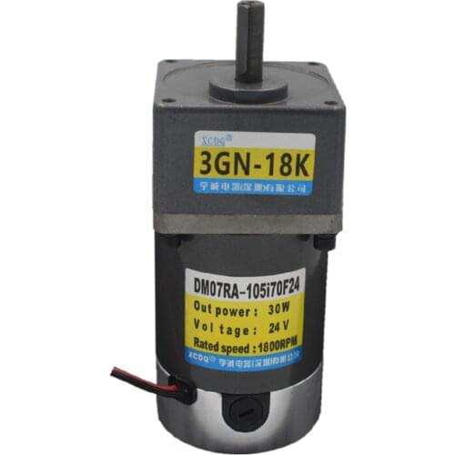 30W 12V 24V DC permanent magnet gear motor, 3GN/4GN 3K-300K,600rpm-6rpm, adjustable speed, high torque