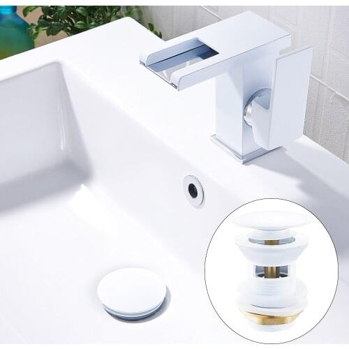 Luxury Sink Pop Up Drain stopper Basin Bathroom Lavatory Kitchen bathtub accessories Cap Washbasin plug Brass Black Gold White