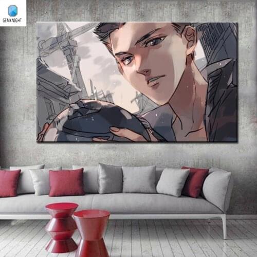 Hand painted oil painting on canvas healing animation coloring by numbers Traditional Chinese modular painting for home decor