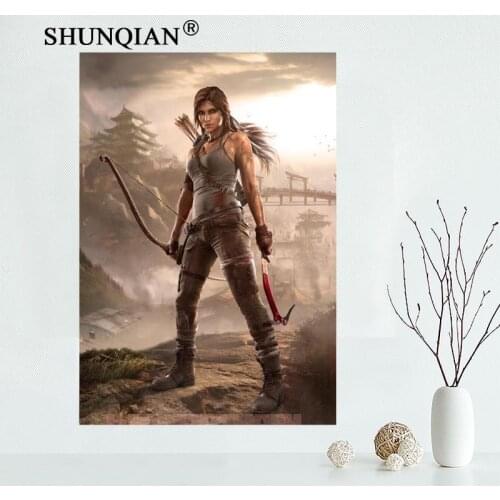 Removable Mural Home Decor 20x30 inches Poster Top Selling Tomb Raider Lara Croft Game Poster