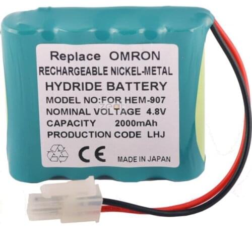 FOR Omron HEM-907 Sphygmomanometer 2000mAh 4.8v Battery
