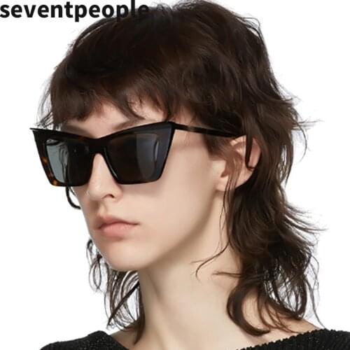 Cat Eye Sunglasses Women 2021 Trendy Luxury Brand Small Cateye Sun Glasses For Female Square Eyewear Okulary Przeciwsłoneczne