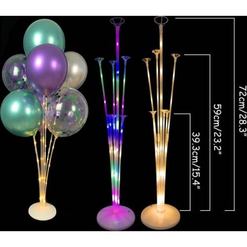 LED Light Balloon Column Stand Party Balloon Acessories Wedding Birthday Air Ballon Holder Stand Decor Baby Shower Globos