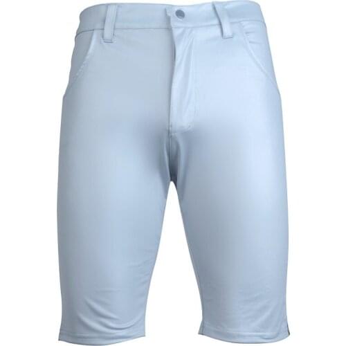 Temperament And Interest Sexy Patent-leather Shorts Fad Middle Pants Tight Waterproof Trunks Cool Fashion Pirate Shorts Breeches