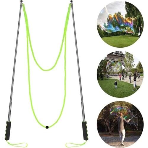 Outdoor Lengthen 47CM Western Sword Shape Bubble Wand Long Huge Bubbles New Kids Toys Children Baby Rainbow World Bubble Swing