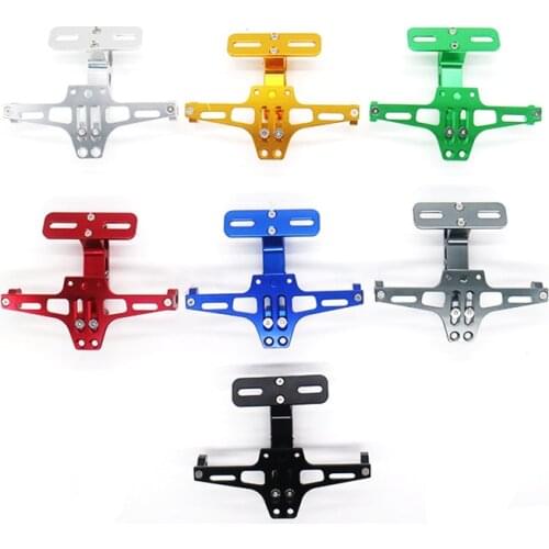 Universal CNC Motorcycle Adjustable Angle Aluminum License Number Plate Frame Holder Bracket For KTM Kawasaki Yamaha tmax 530
