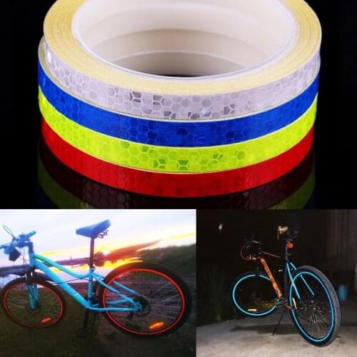 Bike Reflective Stickers Wheel Decals Reflective Tape Safety Strips Bicycle Wheel Stickers For Children Balance Bike Accessories