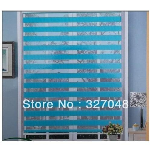 FREE SHIPPING Popular zebra blinds/double-layer roller blinds/curtain fabric curtain window curtain/vertical blinds