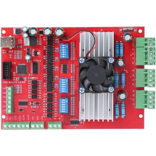 1 Set MACH3 CNC USB 100Khz Breakout Board 3 Axis Interface Driver Motion Controller