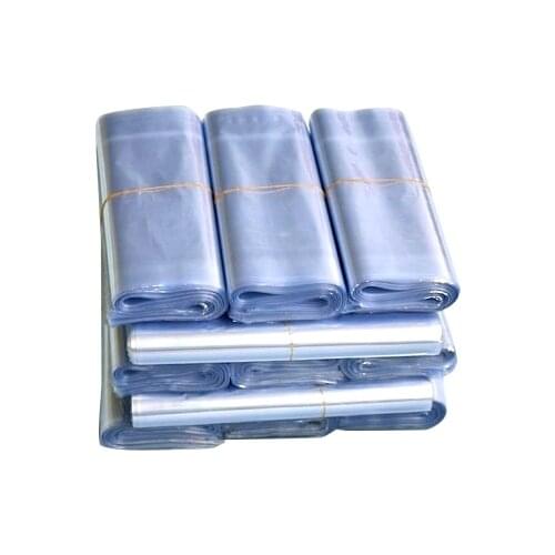100pcs 20sizes PVC Heat Shrink Wrap storage Bag Retail Seal Packing Bag Clear Plastic Polybag Gift Cosmetics Packaging Pouch