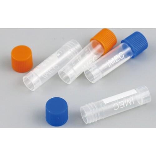 2ml 2cc Mini Clear Plastic PE Test Tube Silicone Gasket Sealing Good Sterilizing Freezing Tube Experiment supplies 300PCS