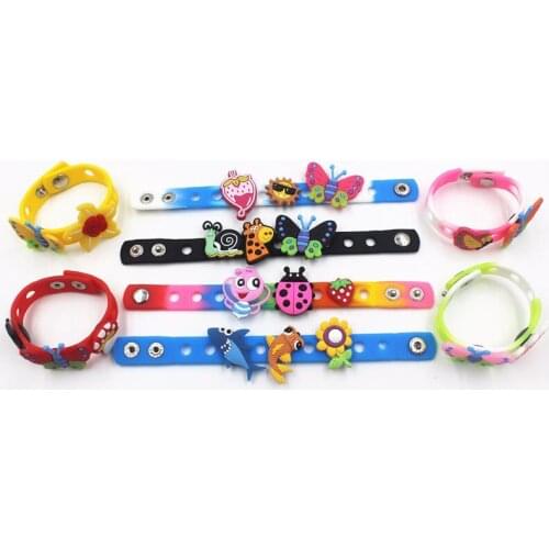 20 Pcs PVC Butterfly Dragonfly Flowers Shoe accessories Shoe Charms Shoe Decorations with 8 pieces bracelets