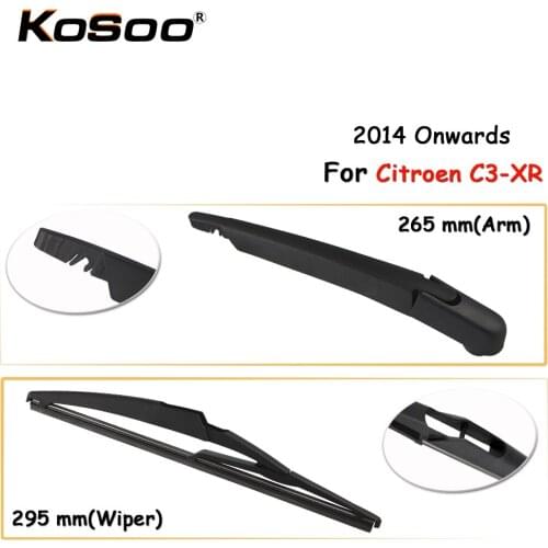 KOSOO Auto Rear Car Wiper Blade For Citroen C3-XR,295mm 2014 Onwards Rear Window Windshield Wiper Blades Arm,Car Accessories