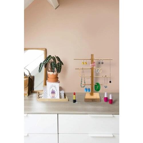 Grootland of Wooden Decorative Jewelry Hanger Organizer Pine