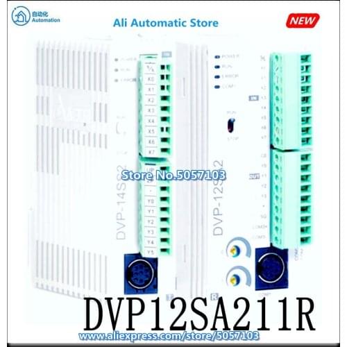 DVP12SA211R 12-Point Host 8DI 4DO Relay 250VAC 24VDC 2A 2-Channel 100K Input 2-Channel 20K Input New