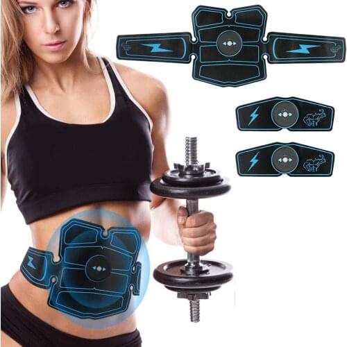EMS Wireless Muscle Stimulator Trainer Abdominal Electric Training Gear Home Gym Exercise Weight Loss Stickers Fitness Equipment