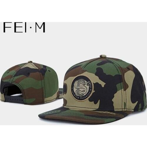 FEI M Fashion SERPENT Adjustable Snapback Cap Woodland gold Baseball Cap Outdoor Adult Casual Sports Sun truck Hat 1