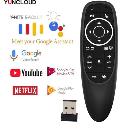 Voice Remote Control Wireless Air Fly Mouse G10 G10S Pro Gyroscope IR Learning for Android TV Box