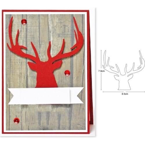 Deer head Metal Cutting Die Mold Stencil for DIY Embossing Paper Photo Album Cards Making Scrapbooking Dies Cut Mould