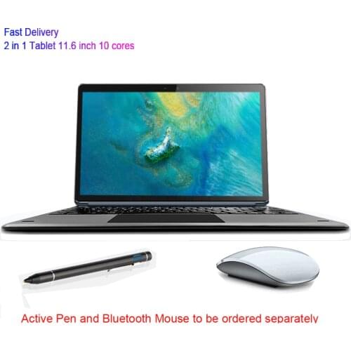 Tablet Laptop 11.6 Inch android 2 In 1 10 cores gaming Music gps wifi 4G sim card Drawing Google Store Tablet With Keyboard