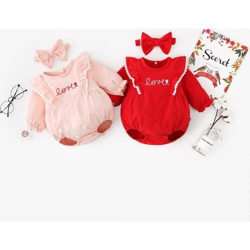 2020 Autumn Baby Girl Long-Sleeved Newborn Romper Wholesale