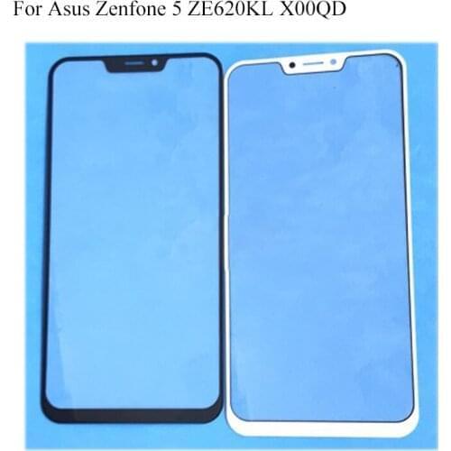 2PCS For Asus Zenfone 5 ZE620KL Front Outer touch Screen Glass Lens without flex cable For Asus Zenfone5 ZE620KL ZE 620KL X00QD
