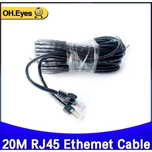 OH.eyes 20M 65ft cat5 Ethernet Network Cable RJ45 Patch Outdoor Waterproof LAN Cable Wires For CCTV POE IP Camera System