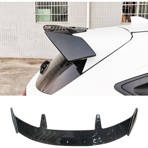 For Cadillac XT5 XT4 Spoiler Black Carbon Fiber High Quality Car Tail Wing Trunk Body Racing Modification Accessories