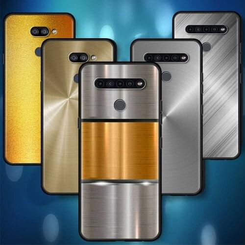 Dark Brushed Metal Texture Cell Phone Case For LG K41s K61 K50 K50s G6 G7 K40s K52 K40 K42 K71 G8 Cover Shell Coque Capa