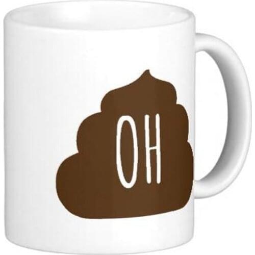 Funny Poop Coffee Mug White Coffee mugs Tea Mugs Customize Gift